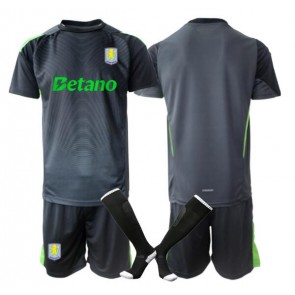 Aston Villa Målmand Hjemmebanetrøje Børn 2025-26 Kortærmet (+ Korte bukser)